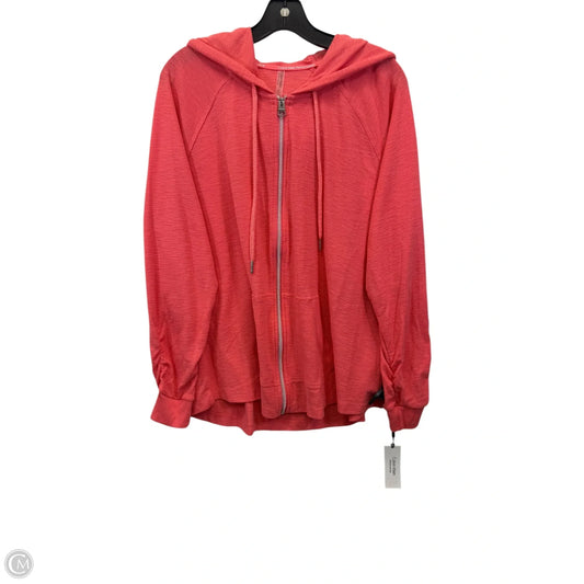 Athletic Jacket By Calvin Klein Performance In Peach, Size: 1x