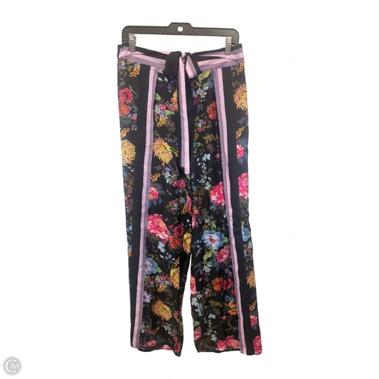 Pants Lounge By Johnny Was In Floral Print, Size: L