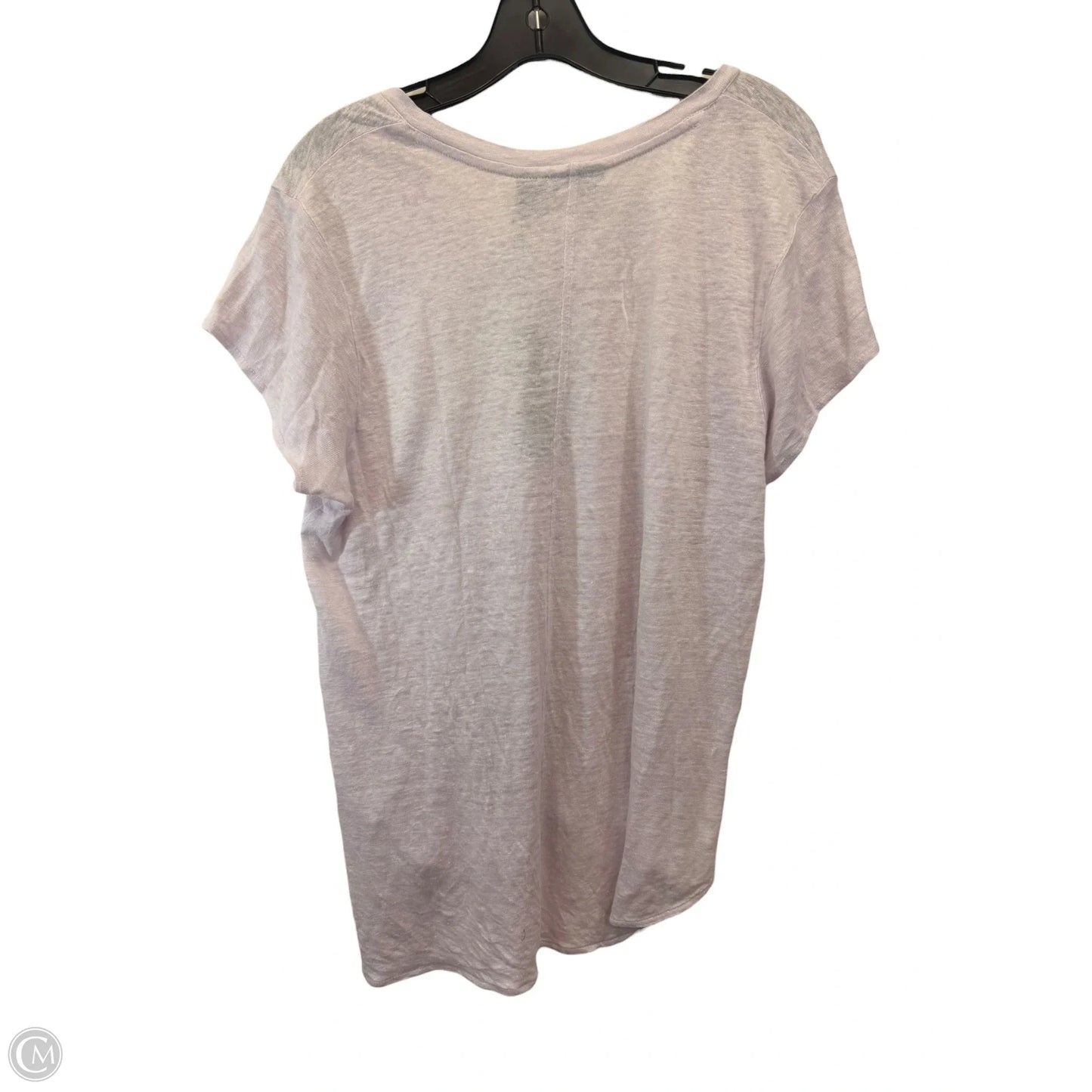 Top Short Sleeve By Tahari In Purple, Size: Xl
