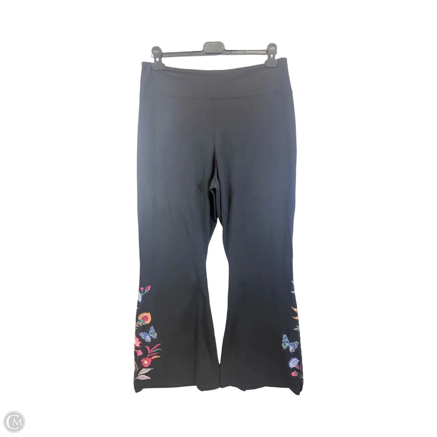 Athletic Pants By Johnny Was In Floral Print, Size: Xxl
