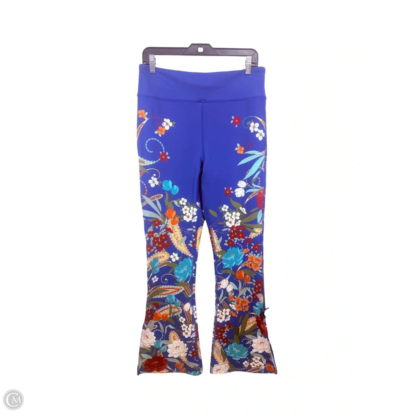 Athletic Pants By Johnny Was In Blue, Size: Xl