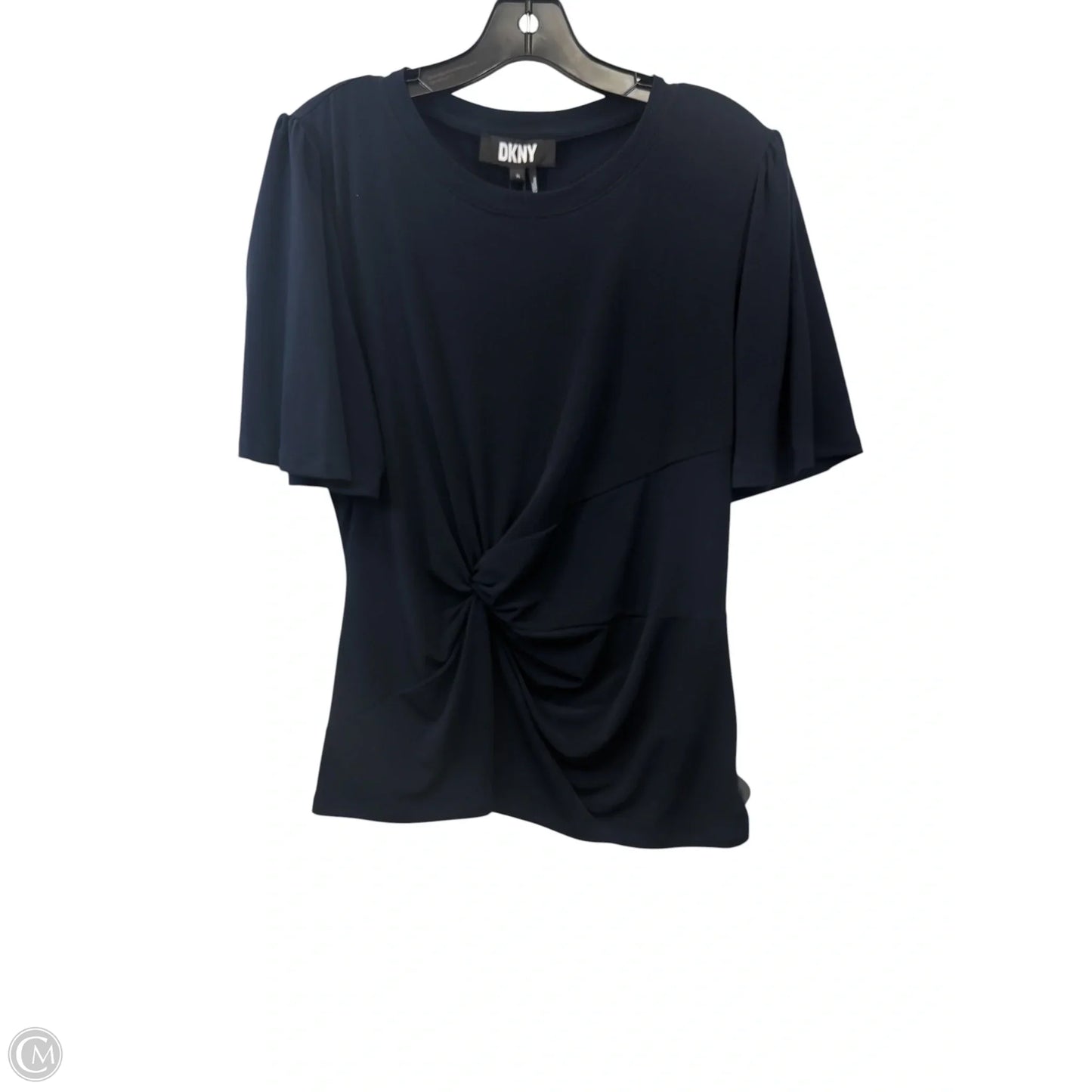 Top Short Sleeve By Dkny In Navy, Size: Xl