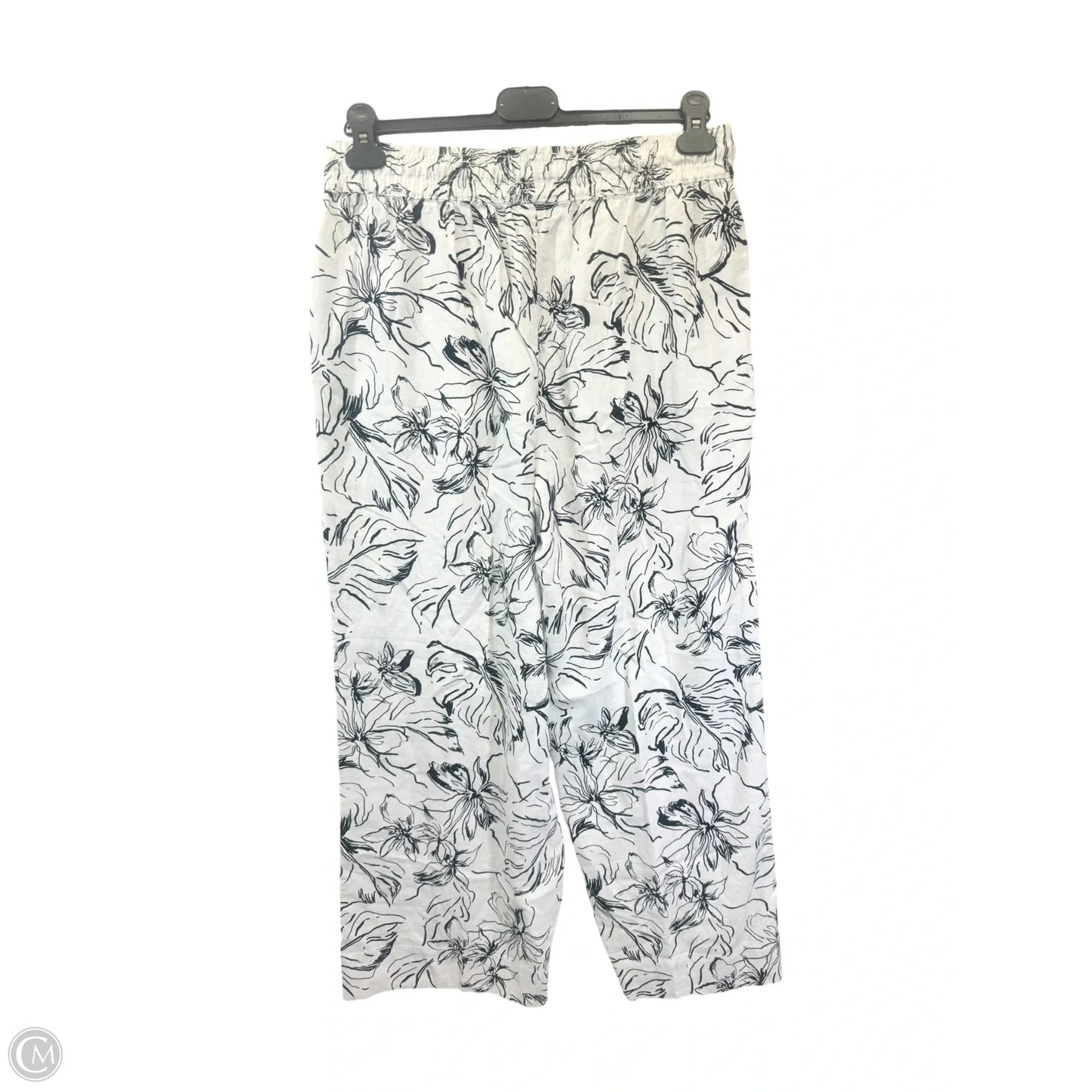 Pants Linen By Joie In Black & White, Size: L