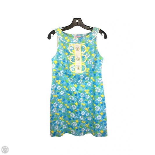 Dress Designer By Lilly Pulitzer In Blue & Yellow, Size: S