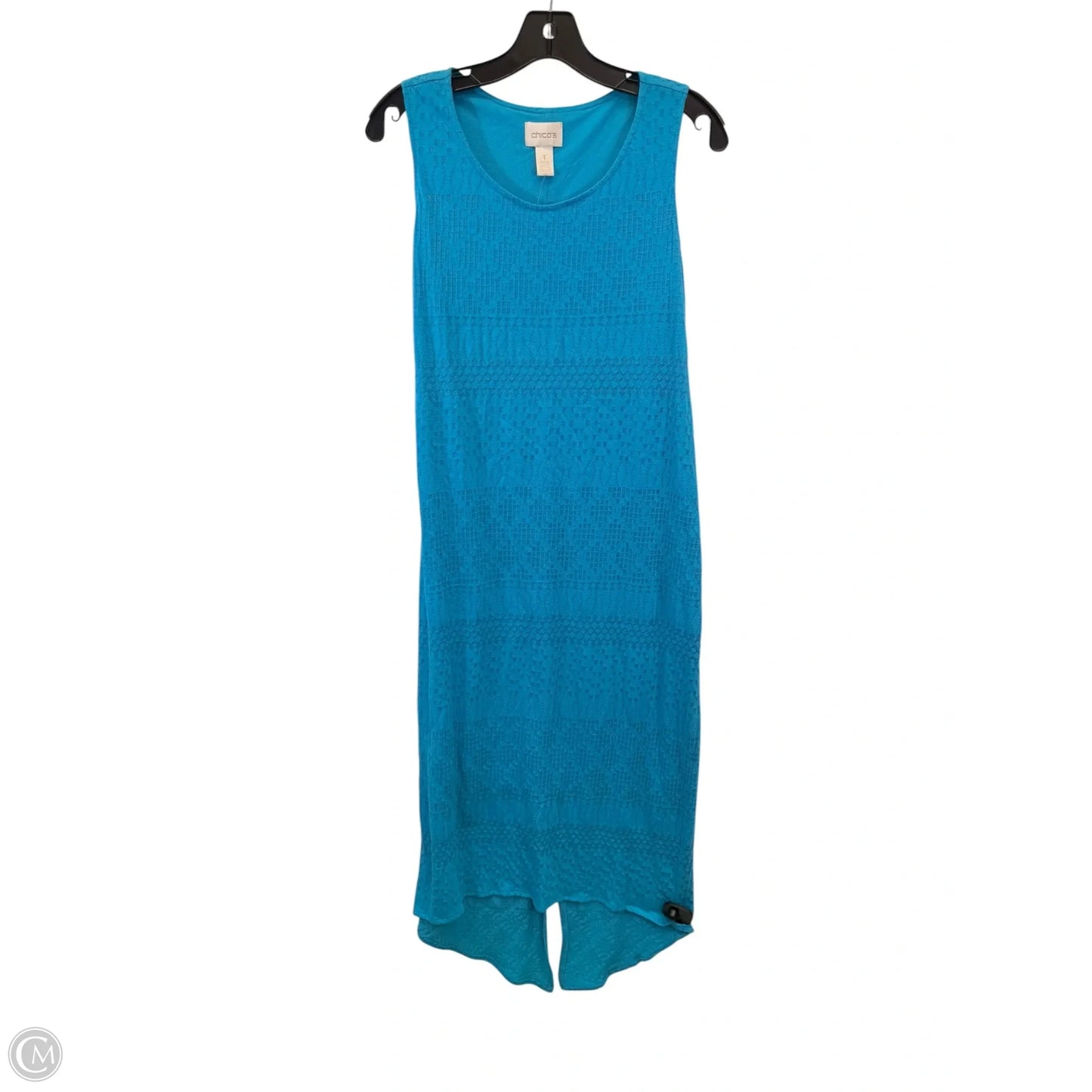 Dress Casual Maxi By Chicos In Blue, Size: M