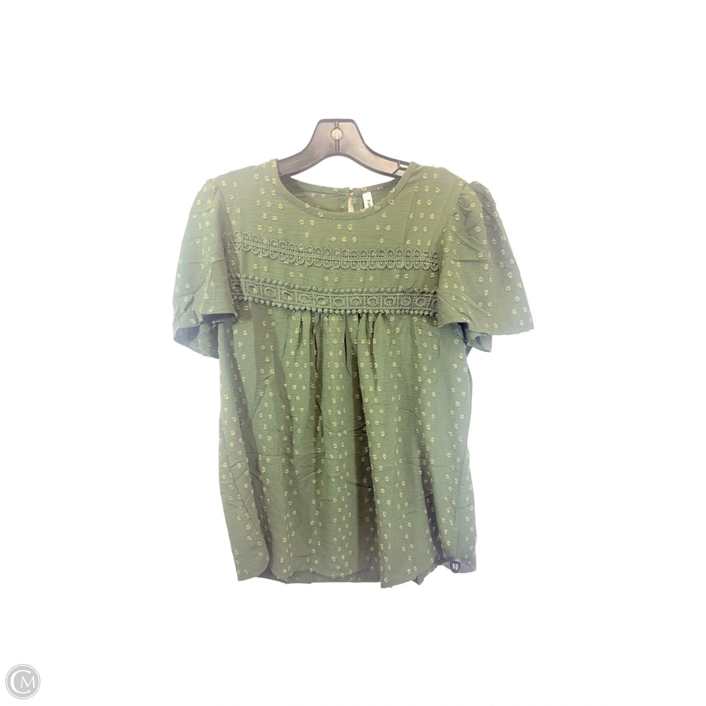 Top Short Sleeve By Falechay In Green, Size: S