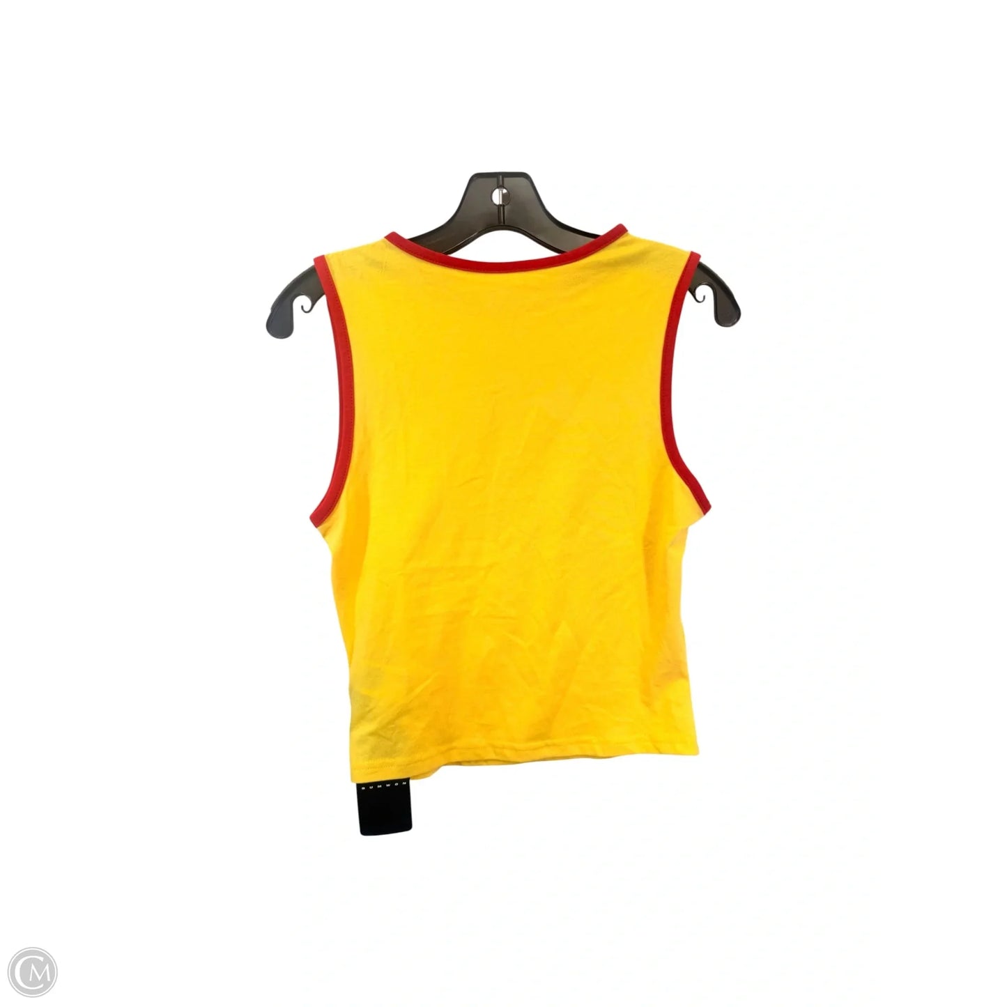 Top Sleeveless Basic By Sumwon In Red & Yellow, Size: L