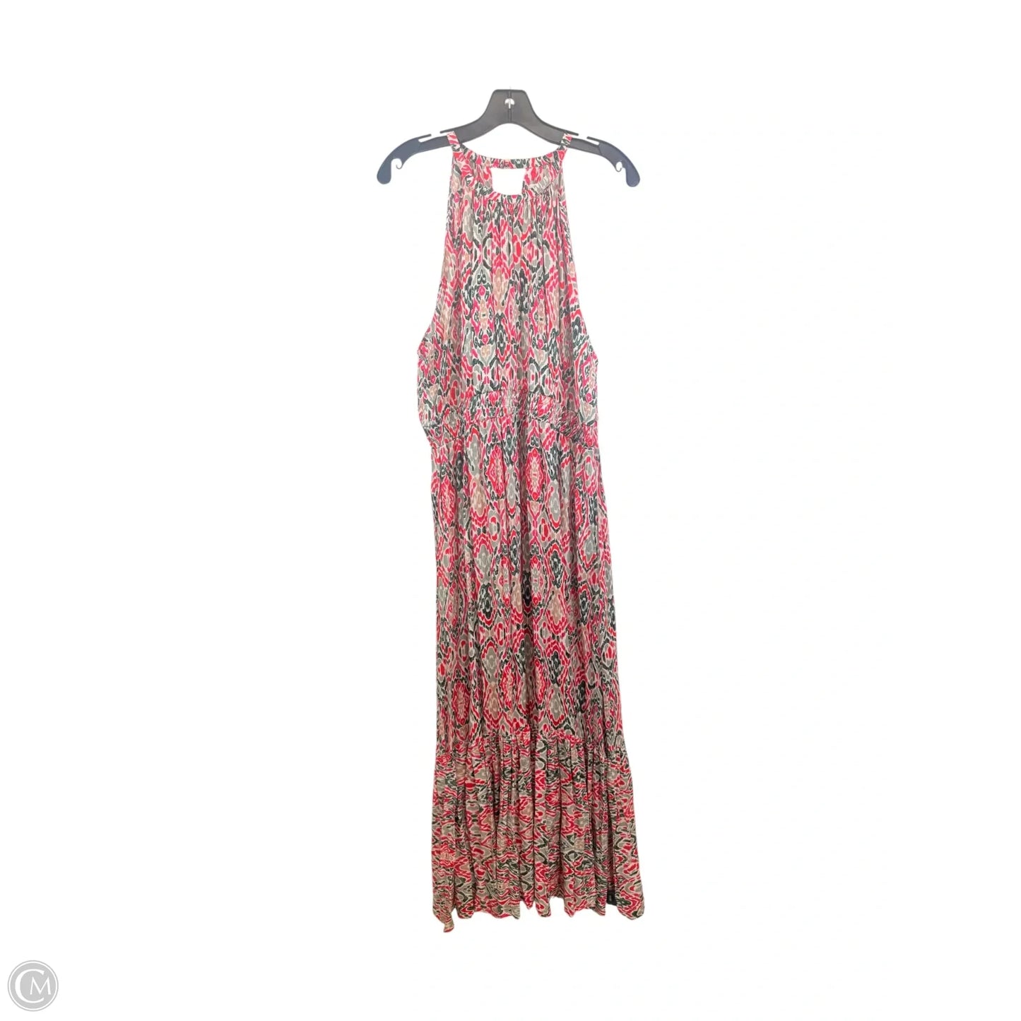 Dress Casual Maxi By Calvin Klein In Green & Pink, Size: Xl