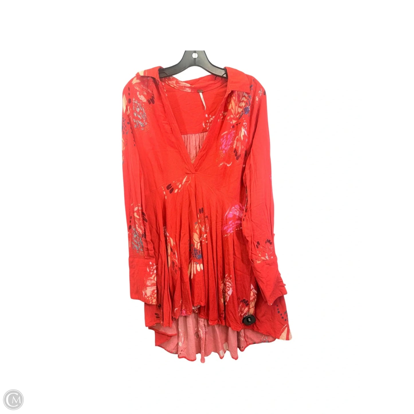 Dress Casual Short By Free People In Orange & Pink, Size: L