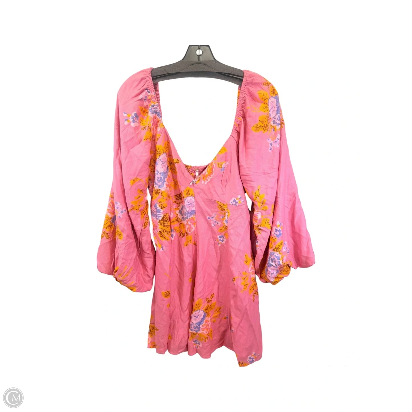 Dress Casual Short By Free People In Pink & Yellow, Size: M