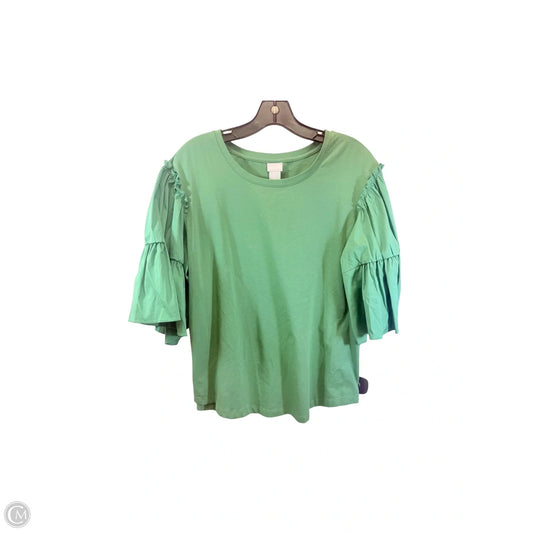 Top Short Sleeve By Chicos In Green, Size: L