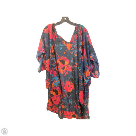 Kimono By Just Be In Blue & Orange, Size: Osfm