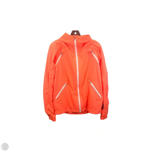 Athletic Jacket By Lululemon In Orange, Size: 8