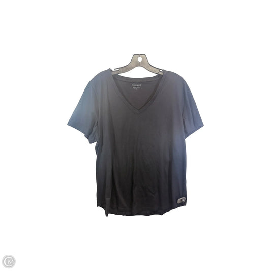 Top Short Sleeve Basic By Banana Republic In Black, Size: Xl