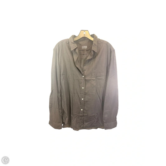 Top Long Sleeve By Grayson In Black, Size: Xl