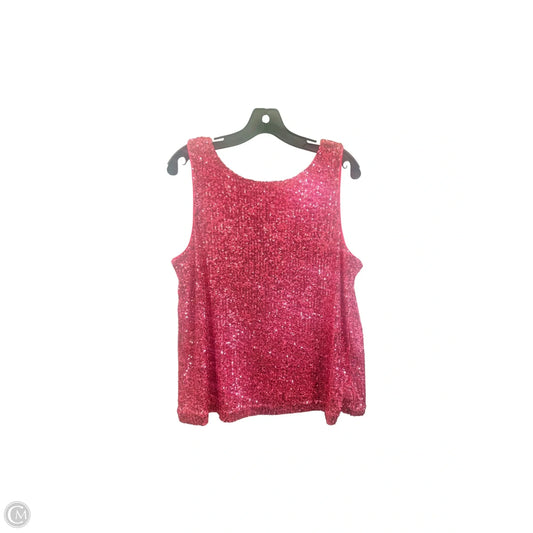 Top Sleeveless Designer By Lilly Pulitzer In Pink, Size: L
