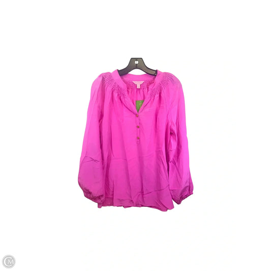 Top Long Sleeve Designer By Lilly Pulitzer In Purple, Size: S