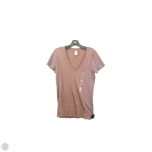 Top Short Sleeve Basic By Victorias Secret In Brown, Size: L
