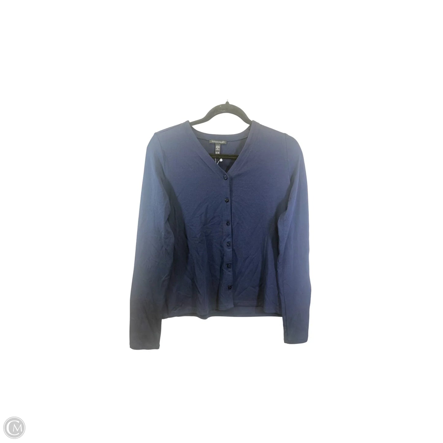 Top Long Sleeve By Eileen Fisher In Navy, Size: Xxs