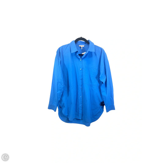 Top Long Sleeve By Eileen Fisher In Blue, Size: Sp