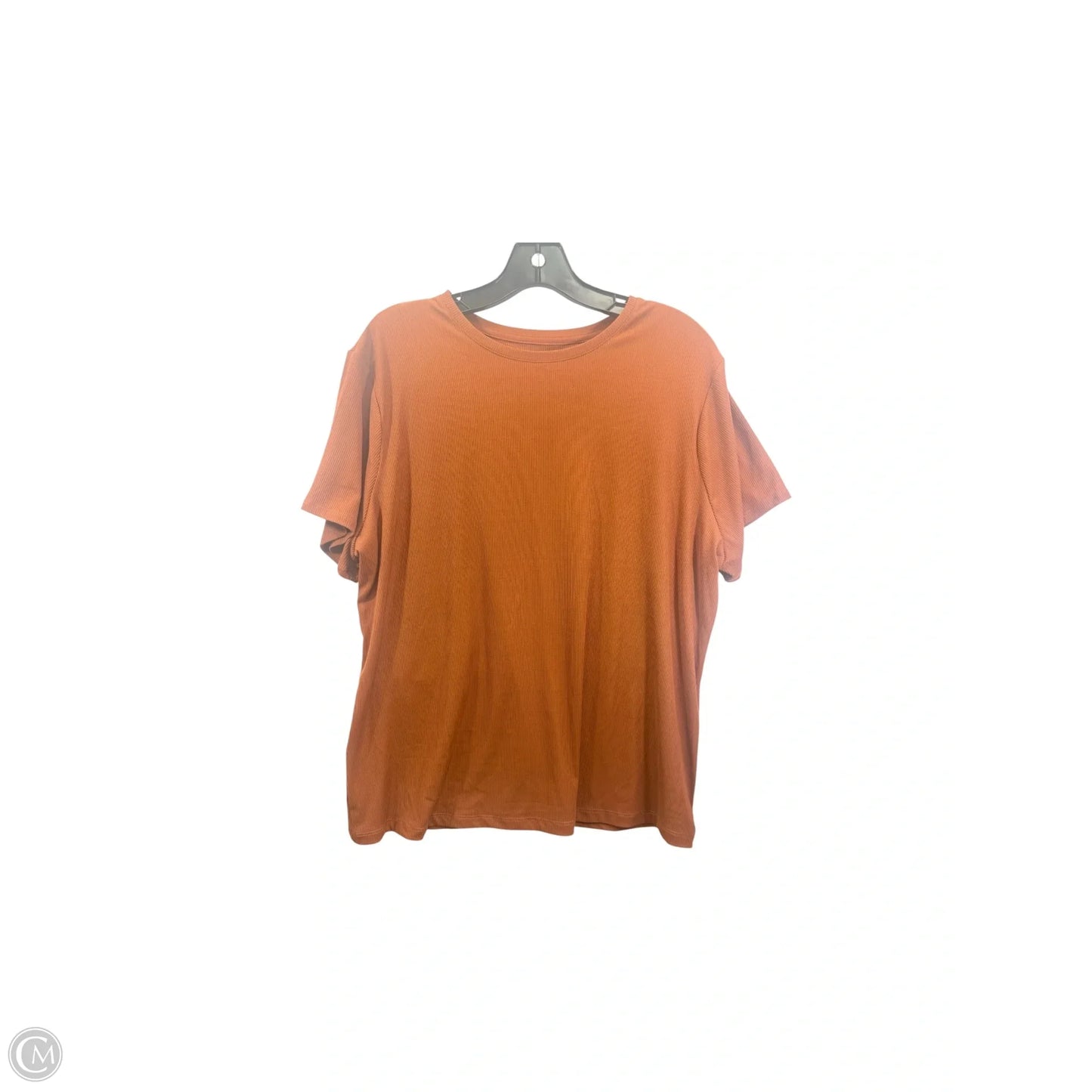 Top Short Sleeve Basic By Nine West In Brown, Size: Xxl