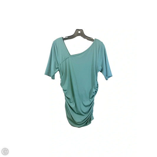 Top Short Sleeve By Nine West In Green, Size: L
