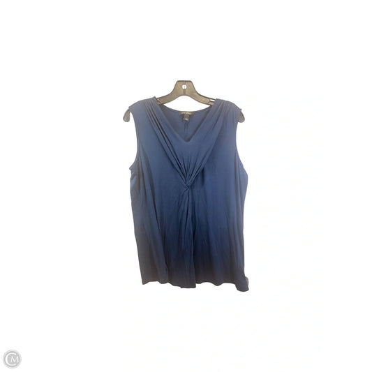 Top Sleeveless By Roz And Ali In Navy, Size: L