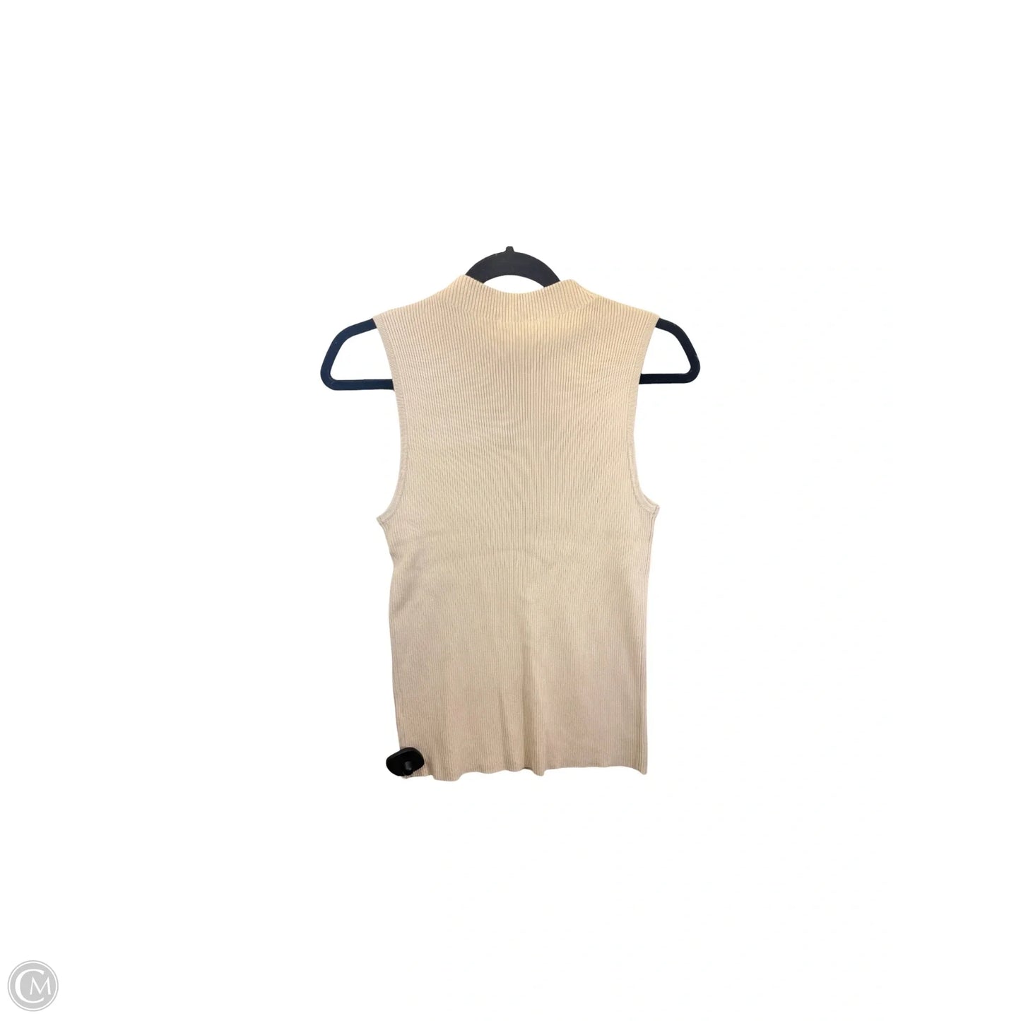 Top Sleeveless Designer By Halston In Tan, Size: S