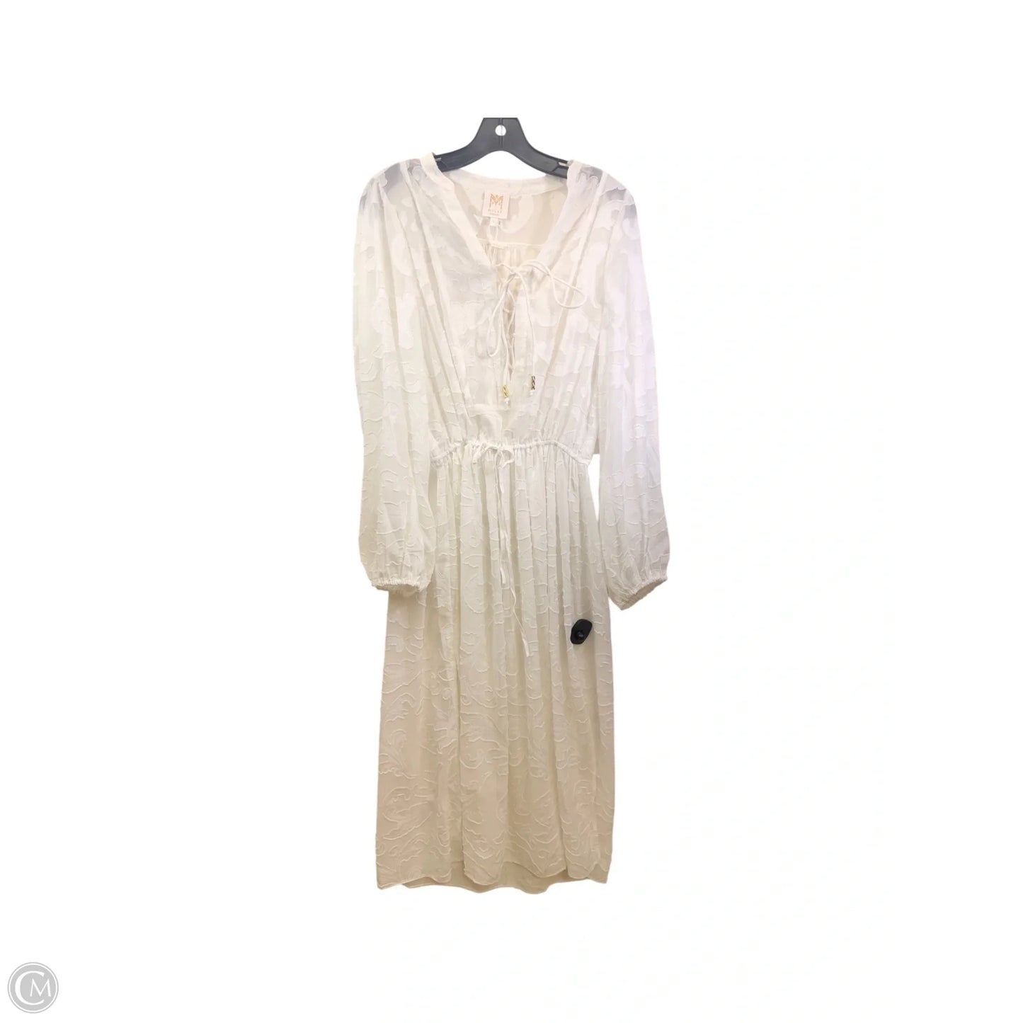 Swimwear Cover-up Designer By Milly In White, Size: L