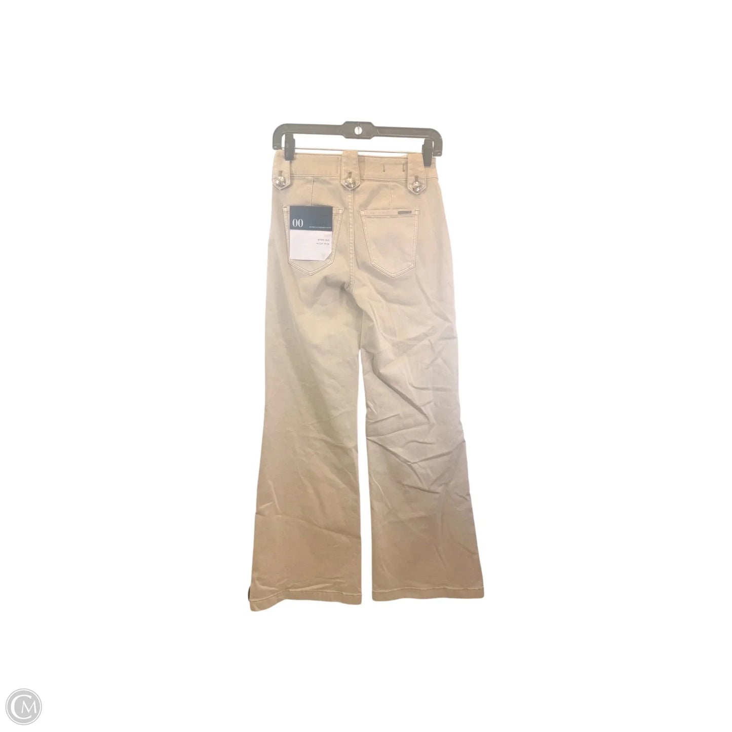 Jeans Wide Leg By White House Black Market In Tan, Size: Xxs