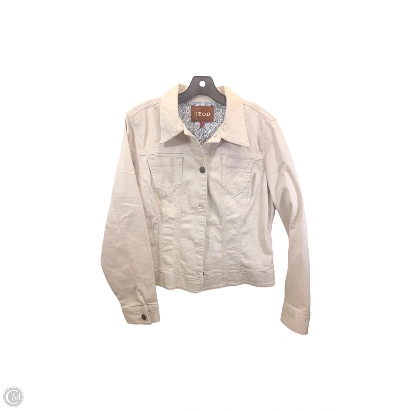 Jacket Denim By Izod In Tan, Size: Xl
