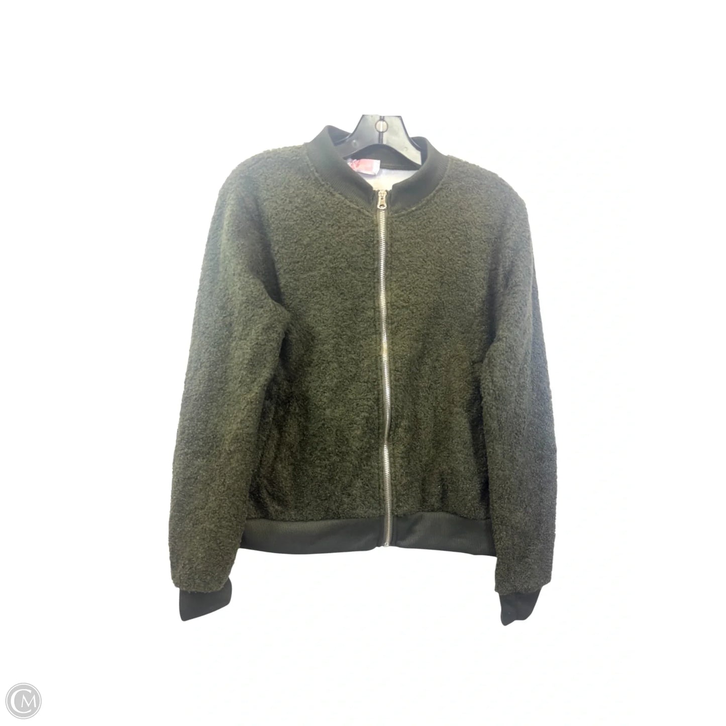 Jacket Faux Fur & Sherpa By C+D+M In Green, Size: S