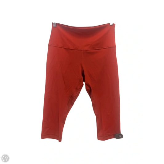 Athletic Leggings Capris By Lululemon In Brown, Size: 10