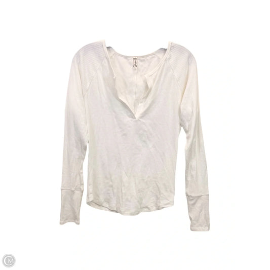 Top Long Sleeve By Free People In White, Size: Xl