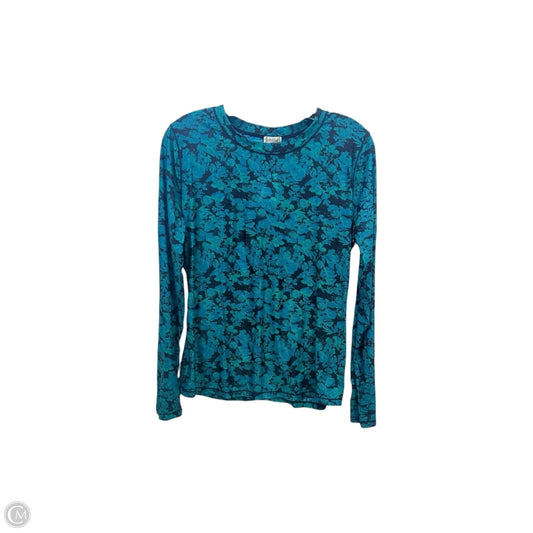 Top Long Sleeve By Free People In Black & Green, Size: Xl