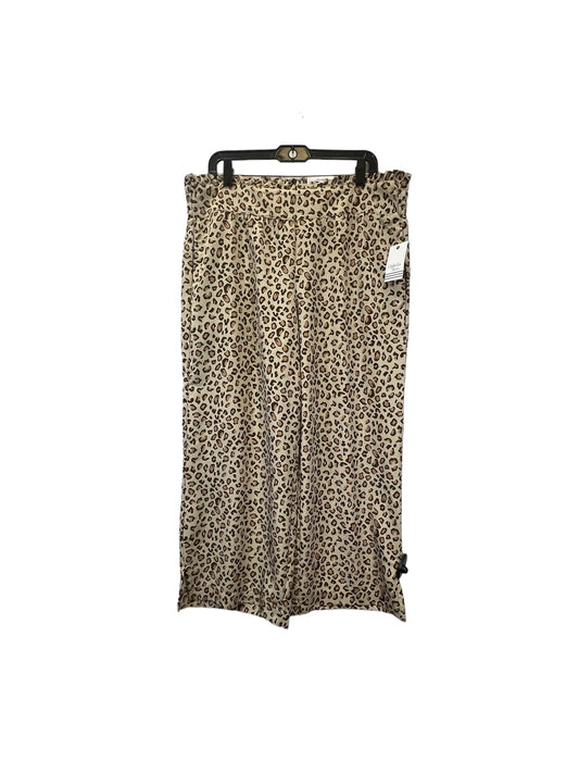 Animal Print Pants Wide Leg Ophelia Roe, Size L