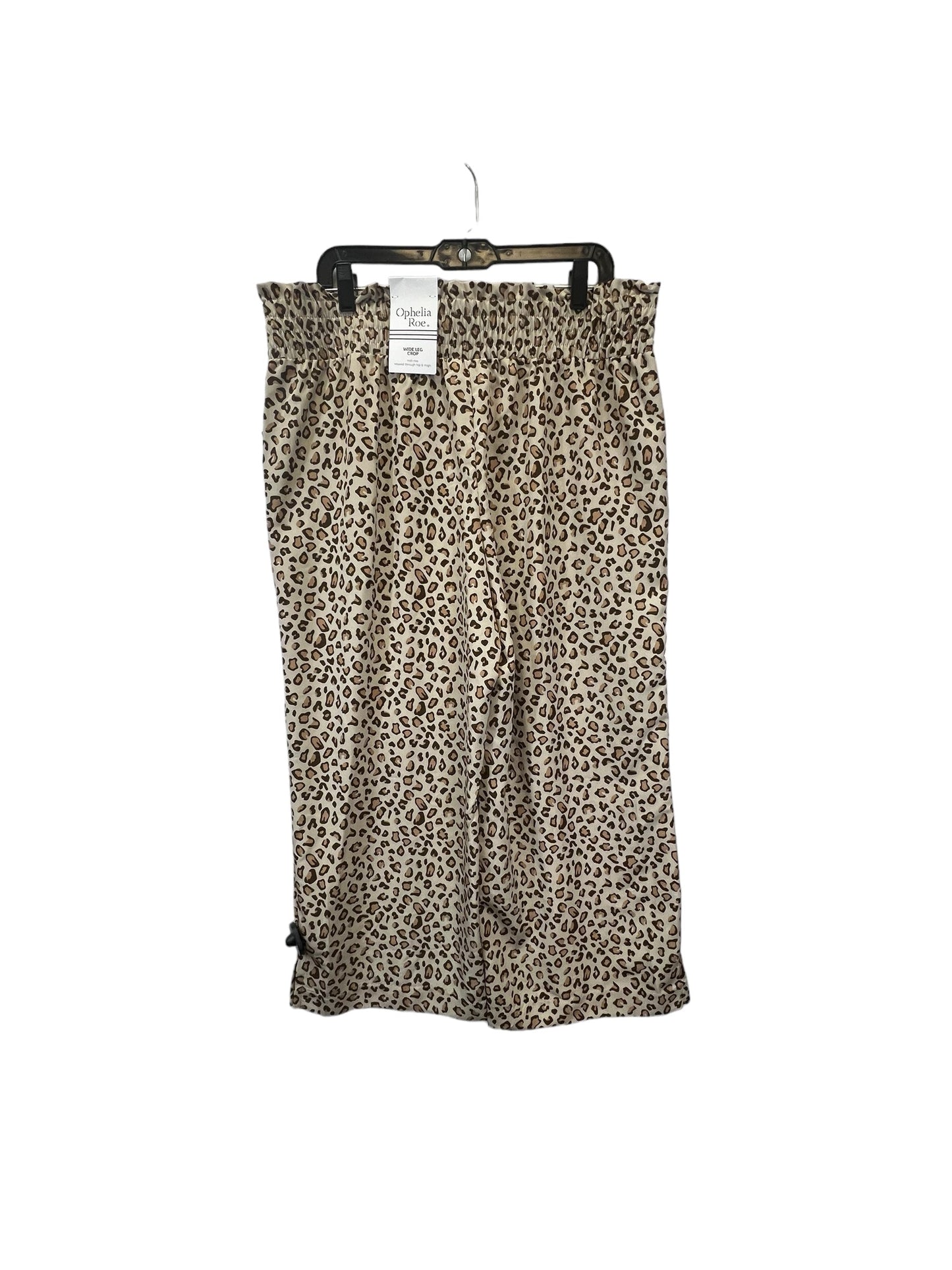 Animal Print Pants Wide Leg Ophelia Roe, Size L