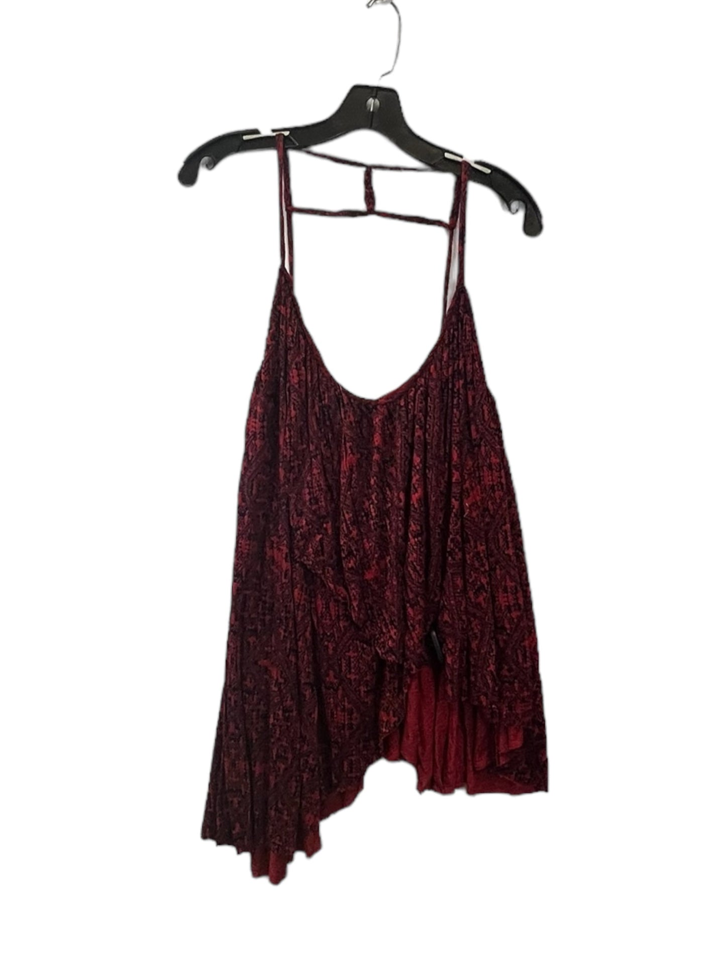 Black & Red Top Sleeveless Free People, Size M