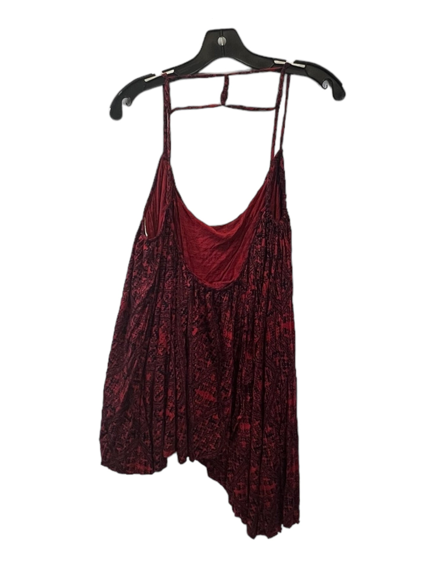 Black & Red Top Sleeveless Free People, Size M