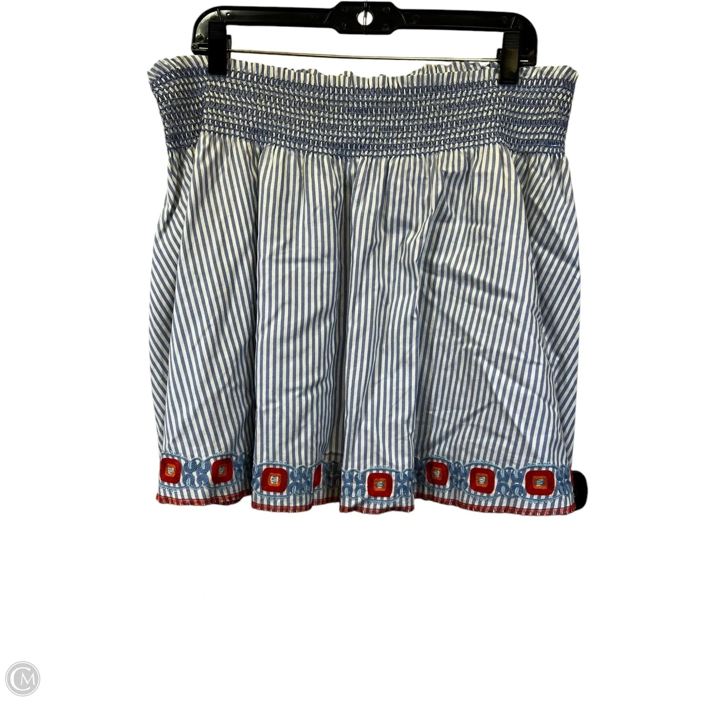 Skirt Designer By Tory Burch In Blue & White, Size: M