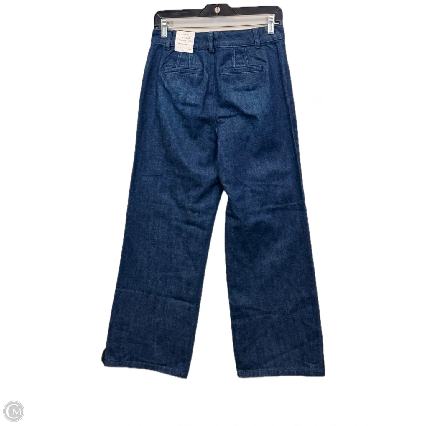 Jeans Wide Leg By Talbots In Blue Denim, Size: 4p