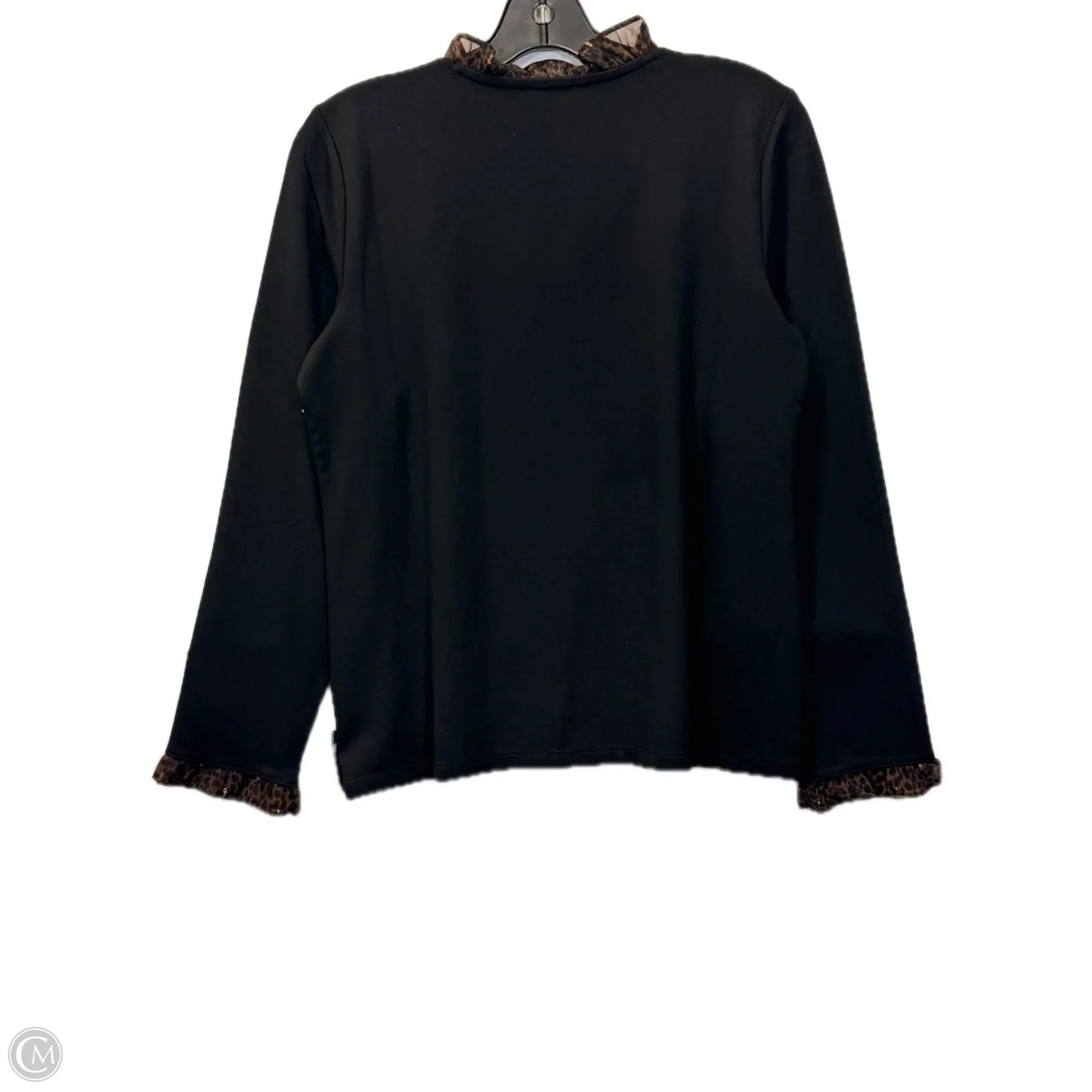 Top Long Sleeve By Talbots In Black & Brown, Size: Sp