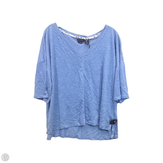 Top Short Sleeve By Tahari In Blue, Size: L