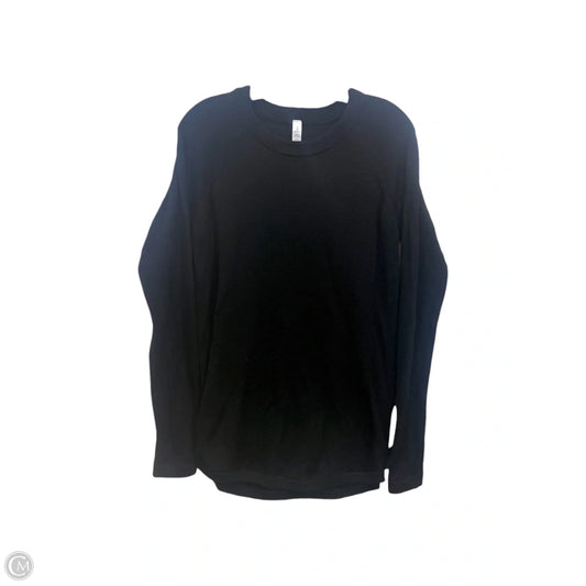 Athletic Top Long Sleeve Collar By Lululemon In Black, Size: 10