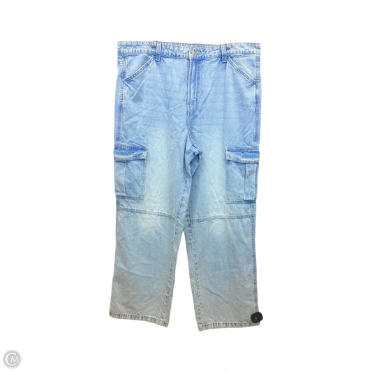 Jeans Wide Leg By Divided In Blue, Size: 16