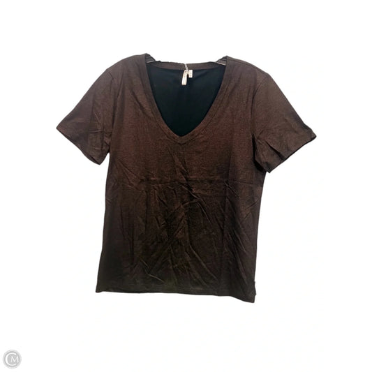 Top Short Sleeve By Banana Republic In Bronze, Size: M