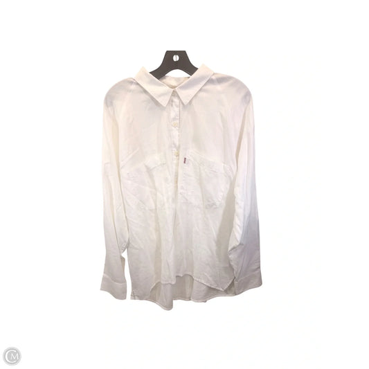 Top Long Sleeve By Levis In White, Size: Xl