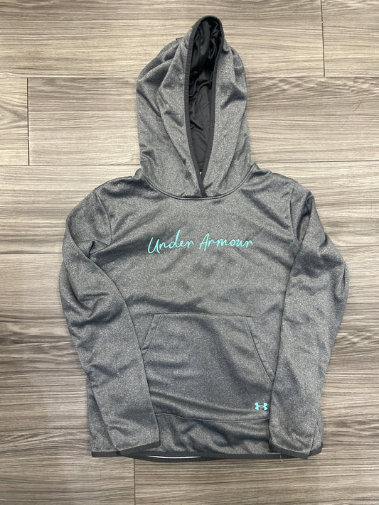 Sweatshirt Hoodie By Under Armour In Grey, Size: Xs