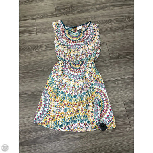 Dress Casual Midi By Allen B In Multi-colored, Size: M