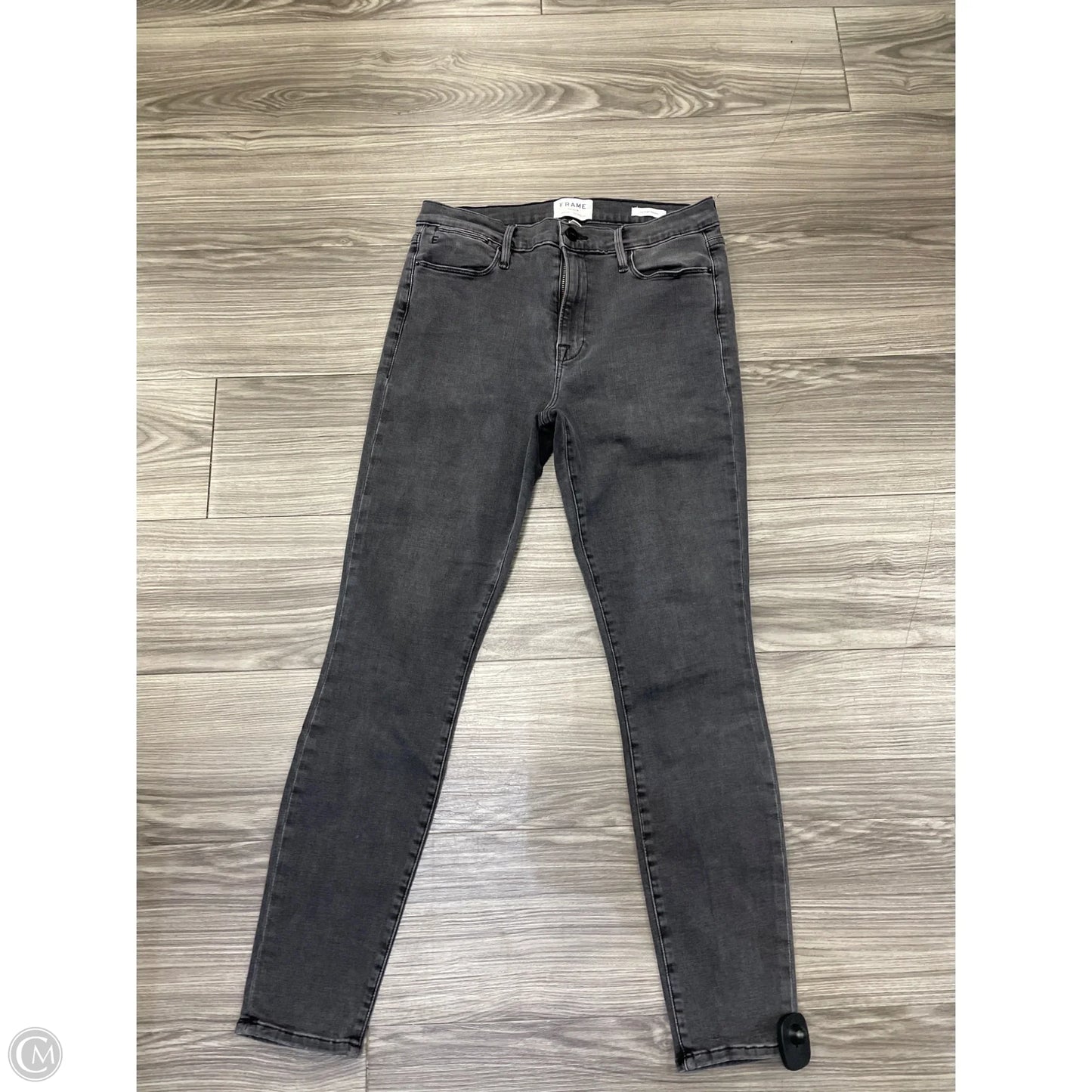 Jeans Skinny By Frame In Black, Size: 12
